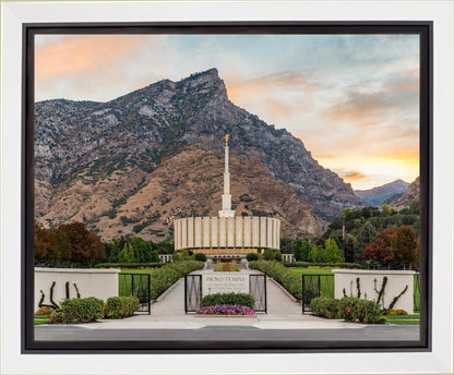 Provo Temple Morning Light Gallery Wrap