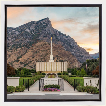 Provo Temple Morning Light Gallery Wrap