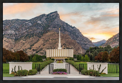 Provo Temple Morning Light Gallery Wrap