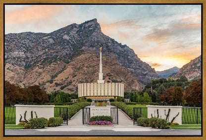 Provo Temple Morning Light Gallery Wrap