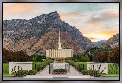 Provo Temple Morning Light Gallery Wrap