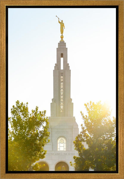 Redlands Temple Heavenly Glow Gallery Wrap