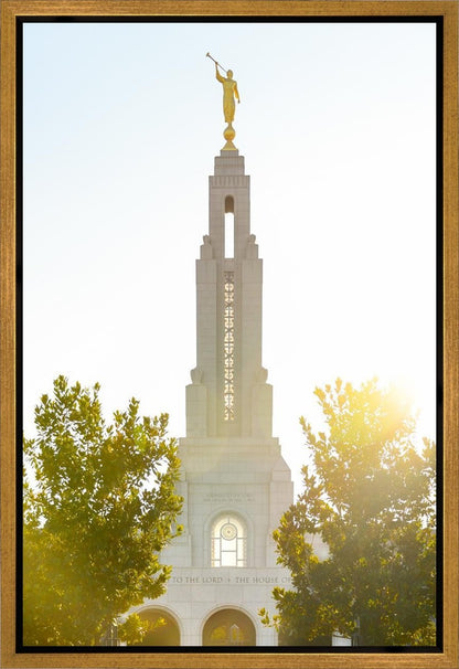 Redlands Temple Heavenly Glow Gallery Wrap