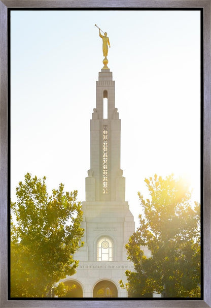 Redlands Temple Heavenly Glow Gallery Wrap