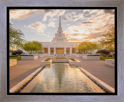 Phoenix Temple Golden Reflections Gallery Wrap