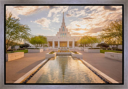 Phoenix Temple Golden Reflections Gallery Wrap