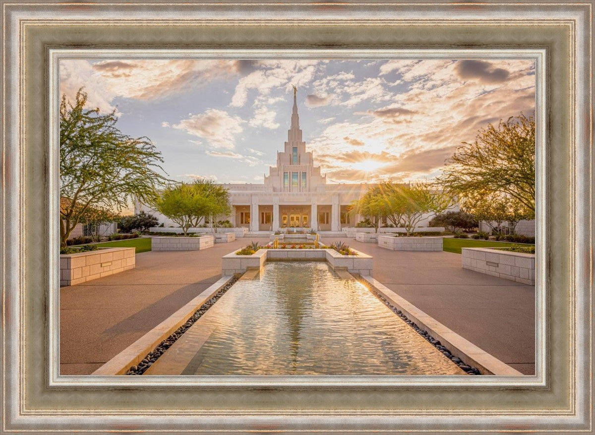 Phoenix Temple Golden Reflections