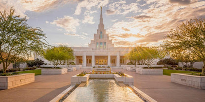 Phoenix Temple Golden Reflections Gallery Wrap
