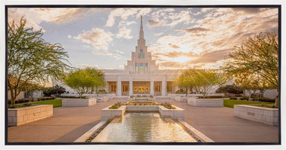 Phoenix Temple Golden Reflections Gallery Wrap