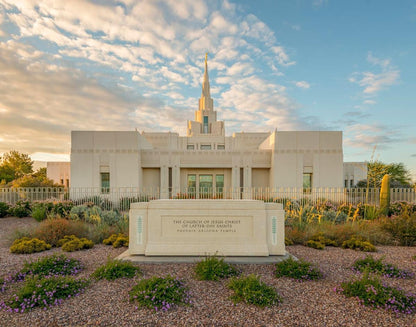 Phoenix Temple Golden Foundations Gallery Wrap