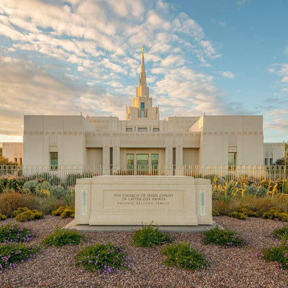 Phoenix Temple Golden Foundations Gallery Wrap