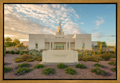 Phoenix Temple Golden Foundations Gallery Wrap