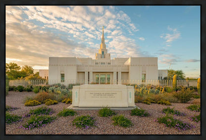 Phoenix Temple Golden Foundations Gallery Wrap