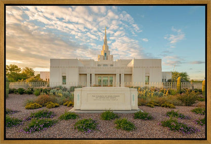 Phoenix Temple Golden Foundations Gallery Wrap