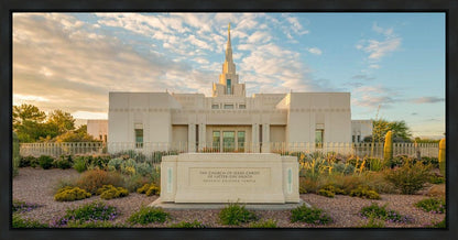 Phoenix Temple Golden Foundations Gallery Wrap