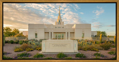 Phoenix Temple Golden Foundations Gallery Wrap