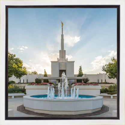 Denver Temple Eternal Fountain Gallery Wrap