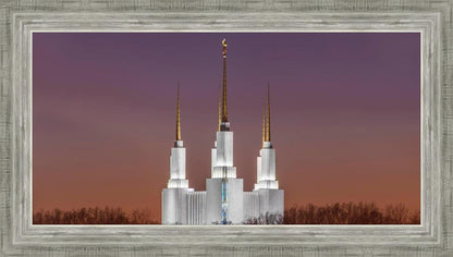 Washington DC Temple Evening Glow