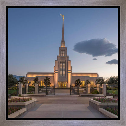 Gila Valley Temple Valley Sunset Gallery Wrap