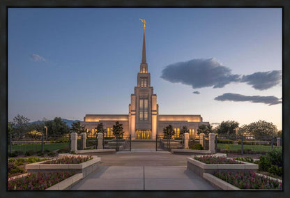 Gila Valley Temple Valley Sunset Gallery Wrap