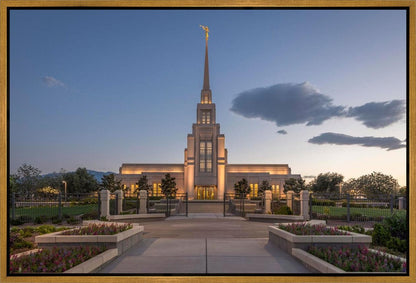 Gila Valley Temple Valley Sunset Gallery Wrap