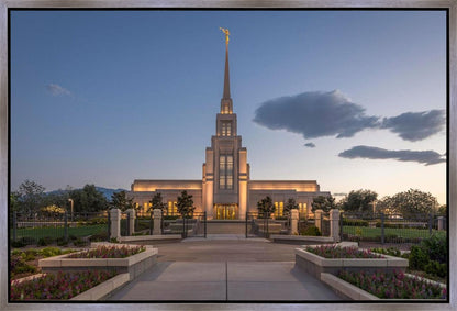 Gila Valley Temple Valley Sunset Gallery Wrap