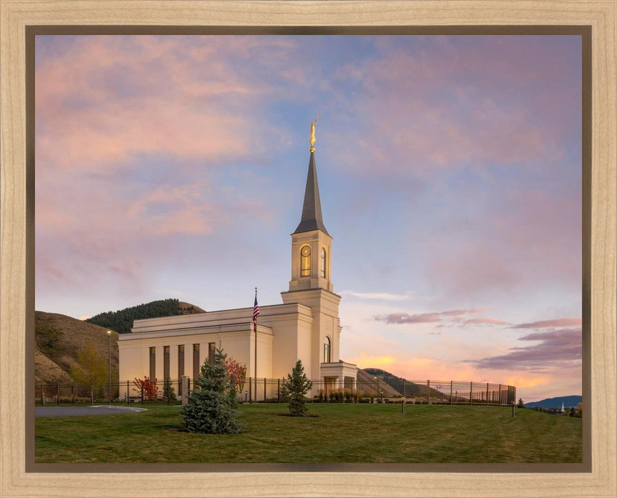 Star Valley Temple Peaceful Day Gallery Wrap