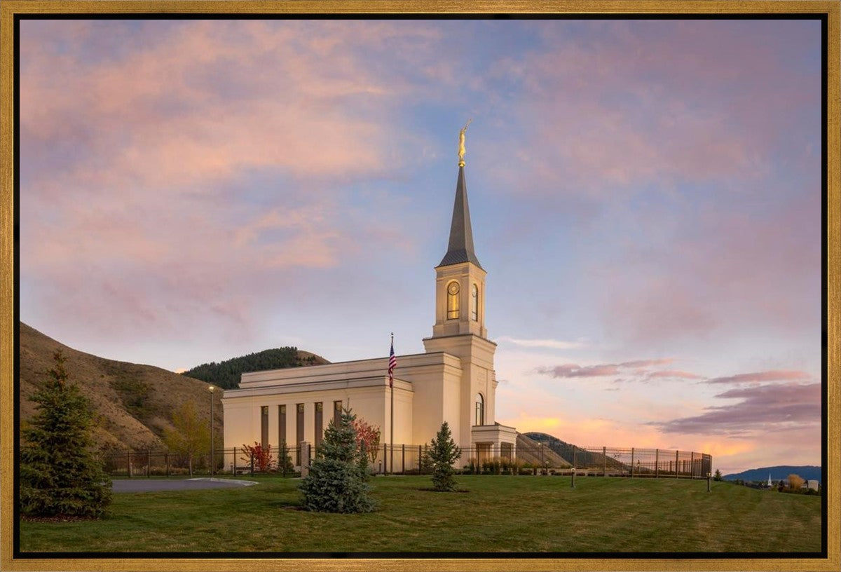Star Valley Temple Peaceful Day Gallery Wrap