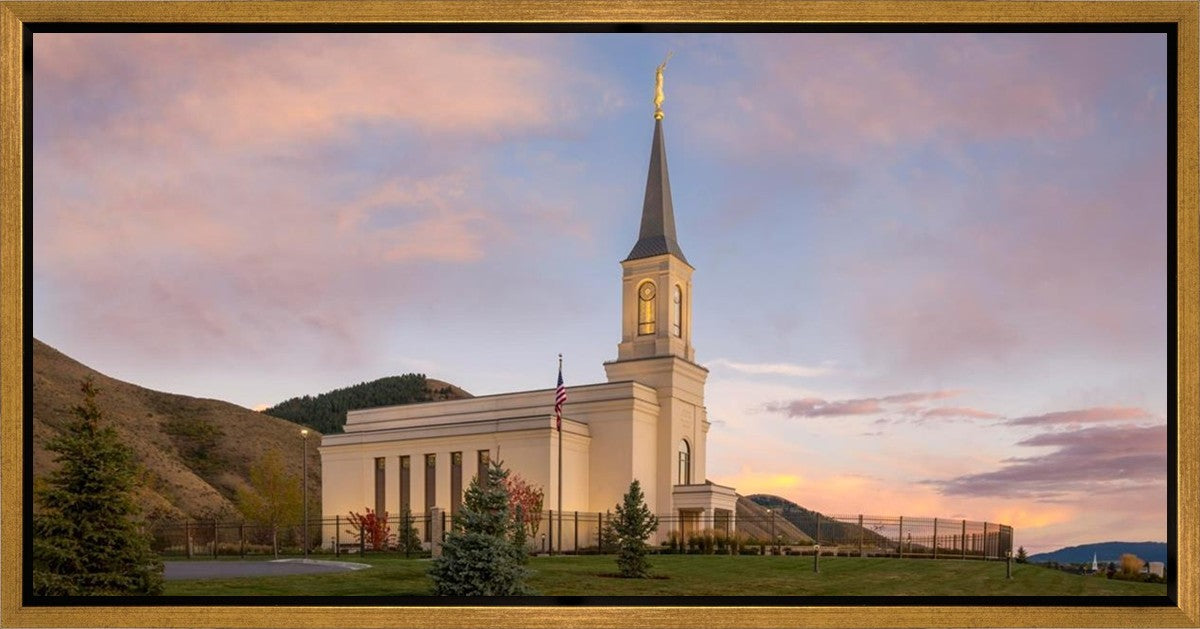 Star Valley Temple Peaceful Day Gallery Wrap