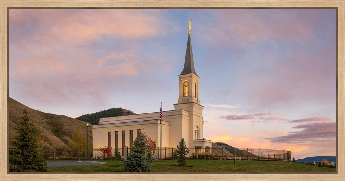 Star Valley Temple Peaceful Day Gallery Wrap