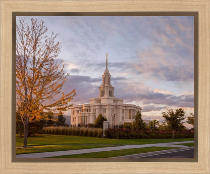 Payson Temple Autumn Light Gallery Wrap