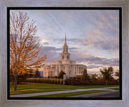 Payson Temple Autumn Light Gallery Wrap