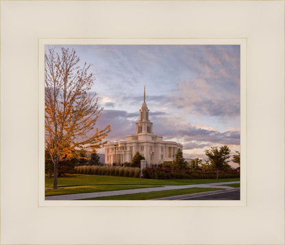Payson Temple Autumn Light
