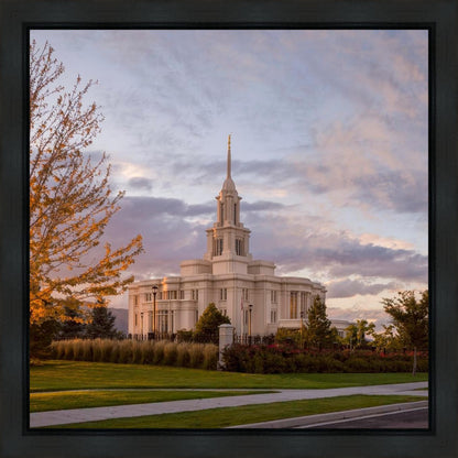 Payson Temple Autumn Light Gallery Wrap