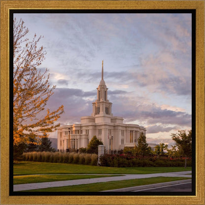 Payson Temple Autumn Light Gallery Wrap