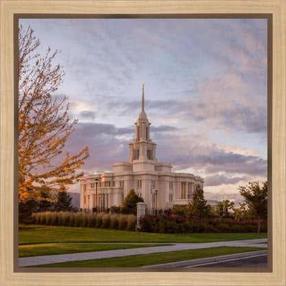 Payson Temple Autumn Light Gallery Wrap