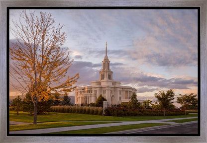 Payson Temple Autumn Light Gallery Wrap