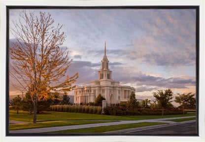 Payson Temple Autumn Light Gallery Wrap