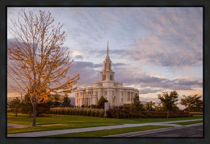 Payson Temple Autumn Light Gallery Wrap