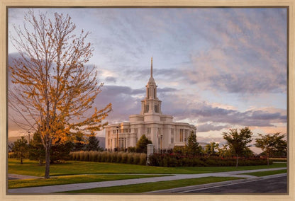 Payson Temple Autumn Light Gallery Wrap