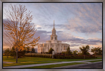 Payson Temple Autumn Light Gallery Wrap