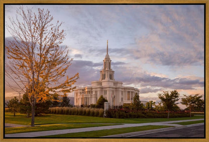 Payson Temple Autumn Light Gallery Wrap