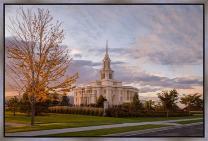 Payson Temple Autumn Light Gallery Wrap