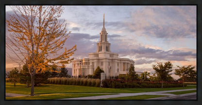 Payson Temple Autumn Light Gallery Wrap