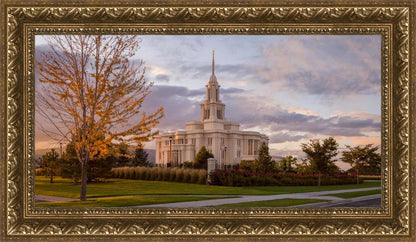 Payson Temple Autumn Light