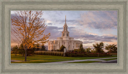 Payson Temple Autumn Light