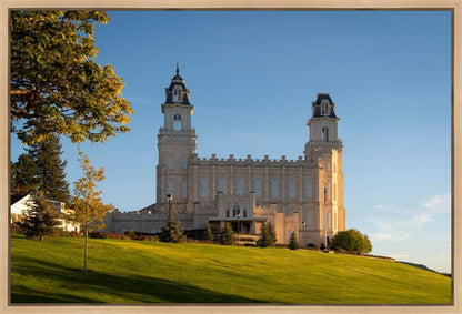 Manti Temple Golden Foundations Gallery Wrap