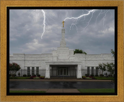 Nashville Temple Through The Storm Gallery Wrap