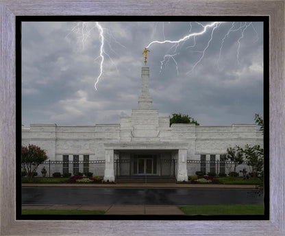 Nashville Temple Through The Storm Gallery Wrap