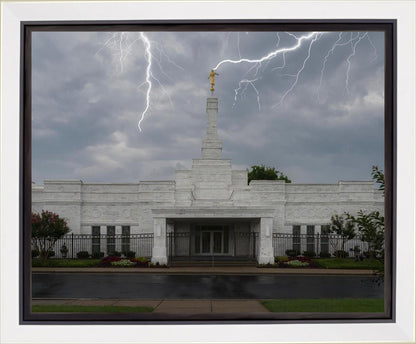 Nashville Temple Through The Storm Gallery Wrap